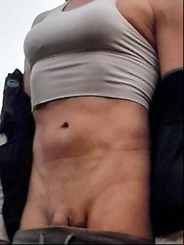 Doing laundry in a short denim enticing daddy to watch